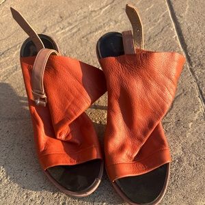 Balenciaga genuine leather sandals.